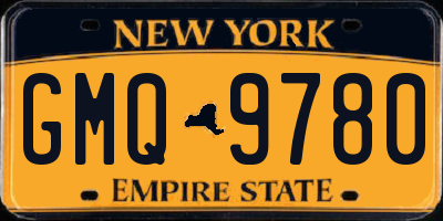 NY license plate GMQ9780