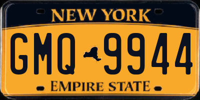 NY license plate GMQ9944