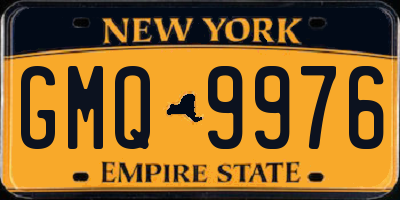 NY license plate GMQ9976