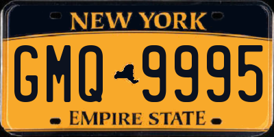 NY license plate GMQ9995