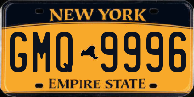NY license plate GMQ9996