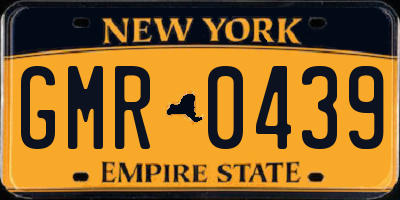 NY license plate GMR0439