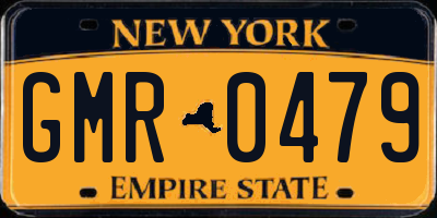 NY license plate GMR0479