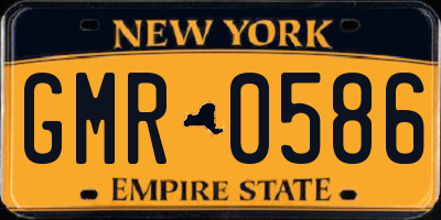 NY license plate GMR0586
