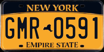 NY license plate GMR0591