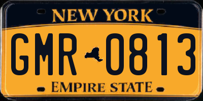 NY license plate GMR0813