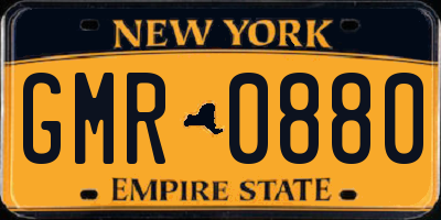 NY license plate GMR0880