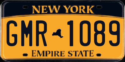 NY license plate GMR1089