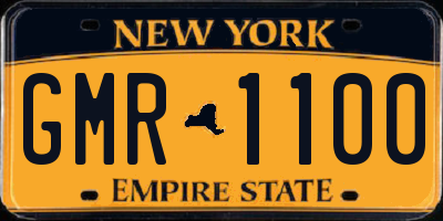NY license plate GMR1100