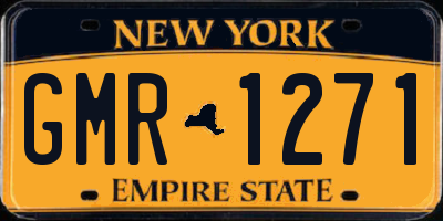NY license plate GMR1271