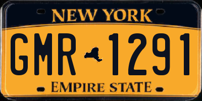 NY license plate GMR1291