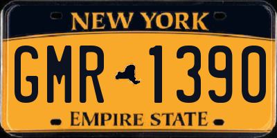 NY license plate GMR1390