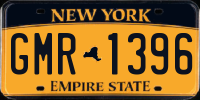 NY license plate GMR1396