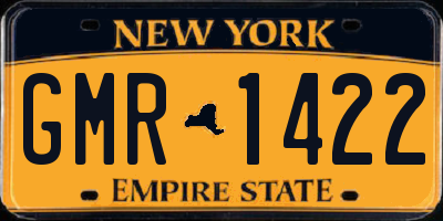 NY license plate GMR1422