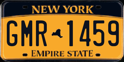 NY license plate GMR1459