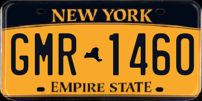NY license plate GMR1460
