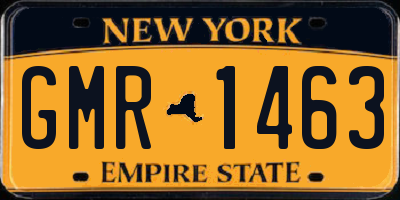 NY license plate GMR1463