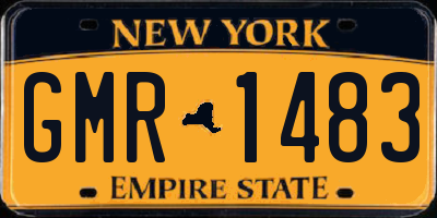 NY license plate GMR1483