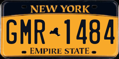NY license plate GMR1484