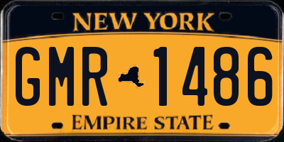 NY license plate GMR1486
