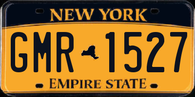 NY license plate GMR1527
