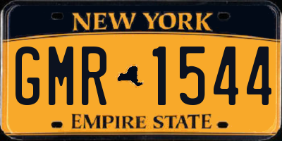 NY license plate GMR1544