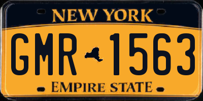 NY license plate GMR1563