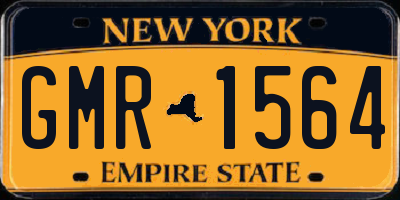 NY license plate GMR1564