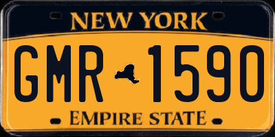NY license plate GMR1590