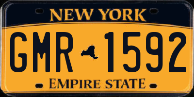 NY license plate GMR1592