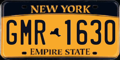 NY license plate GMR1630
