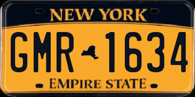 NY license plate GMR1634