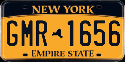 NY license plate GMR1656