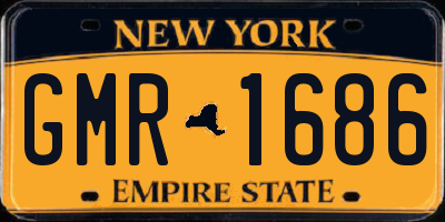 NY license plate GMR1686