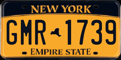 NY license plate GMR1739
