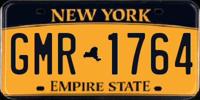 NY license plate GMR1764
