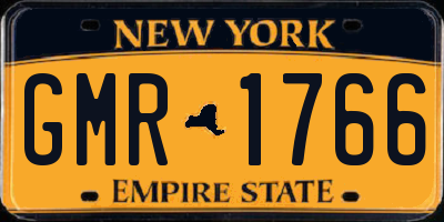 NY license plate GMR1766
