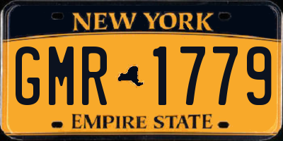 NY license plate GMR1779