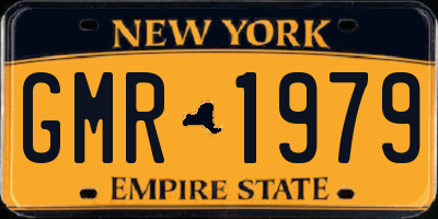 NY license plate GMR1979
