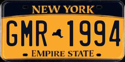 NY license plate GMR1994