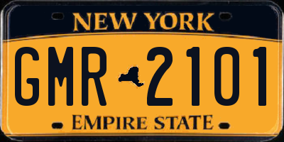 NY license plate GMR2101
