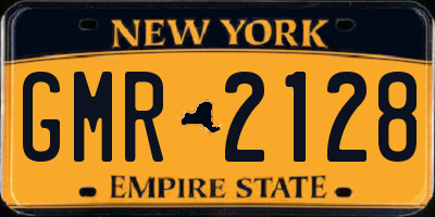NY license plate GMR2128