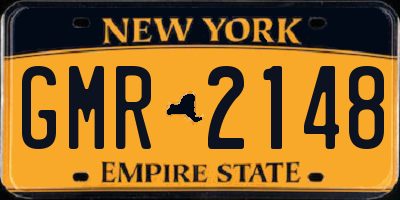 NY license plate GMR2148