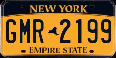 NY license plate GMR2199