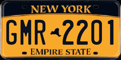NY license plate GMR2201