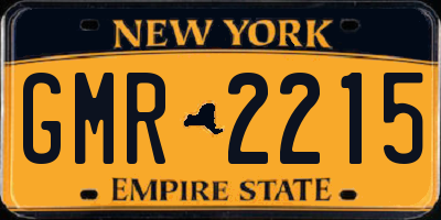 NY license plate GMR2215
