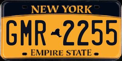 NY license plate GMR2255