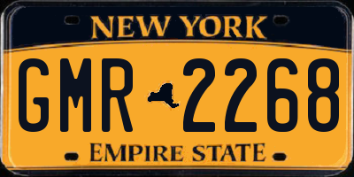 NY license plate GMR2268