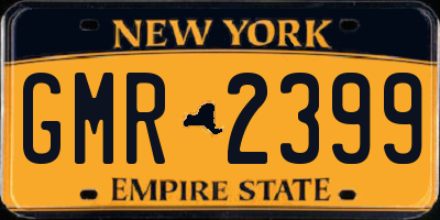 NY license plate GMR2399