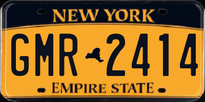 NY license plate GMR2414